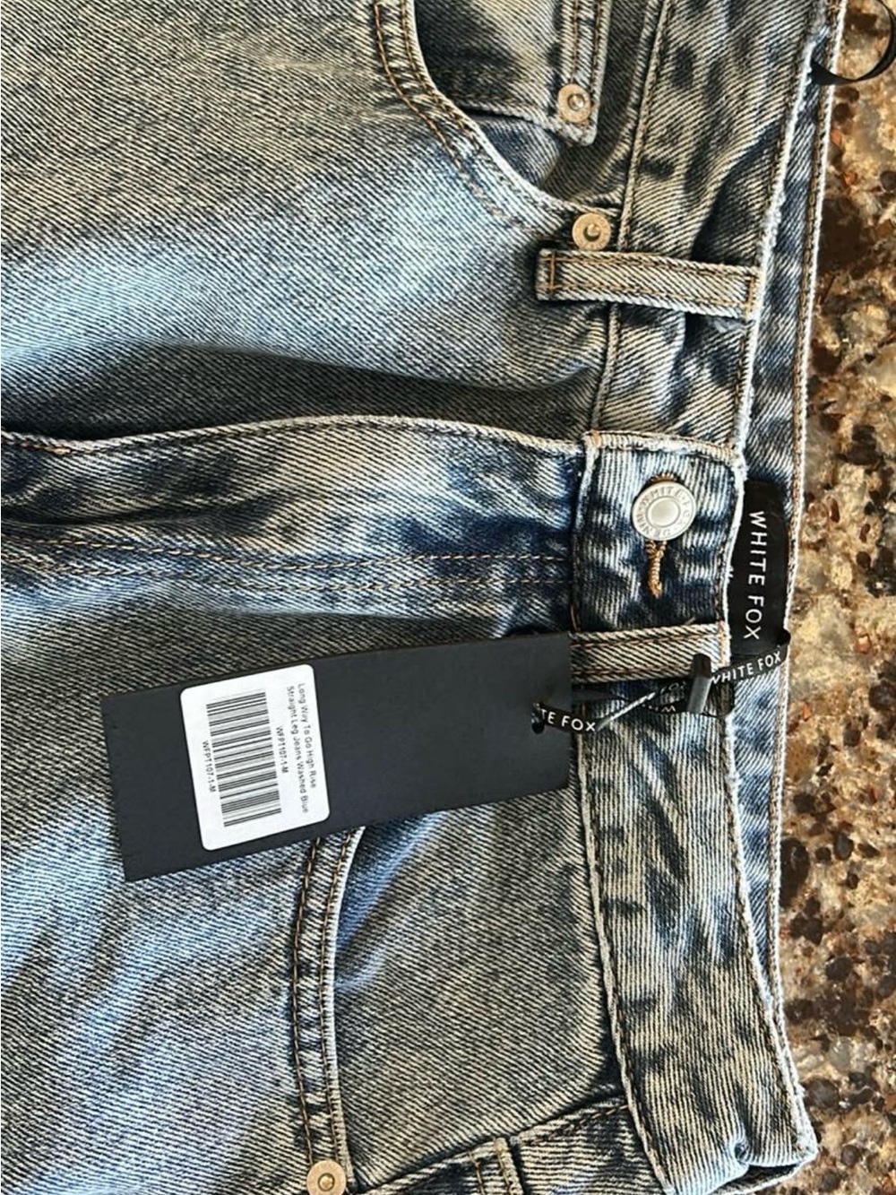 White Fox Boutique Light Blue Straight Leg Jeans